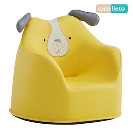 [Lieto Baby] COCO LIETO Macaron Character Baby Sofa for 1 Person_Correct Posture, Toddler Sofa, PU Fabric_Made in Korea